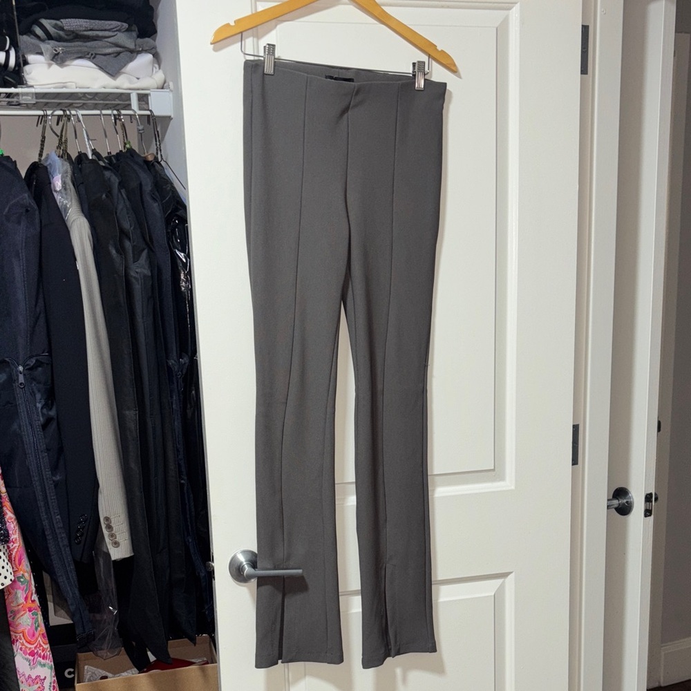 Gray Flared Pants - image 1